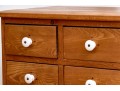 Antique Eight Drawer Apothecary Style Chest Of Drawers, 1 Of 2
