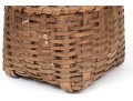 Trio Of Antique Splint Woven Apple Baskets With Handles