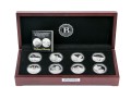 150th Anniversary Set Of Eight Silver Plated Ingots Commemorating