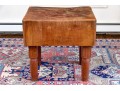 Antique Heavy Well Used Butcher Block Table