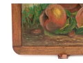 J.H. Anderson, Primitive Painting On Slate Board, Still Life With Peaches