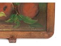 J.H. Anderson, Primitive Painting On Slate Board, Still Life With Peaches