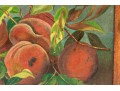 J.H. Anderson, Primitive Painting On Slate Board, Still Life With Peaches