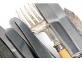 Assembled Sixty-Five Piece Flatware Collection With Wood, Bone, And Antler Handles 
