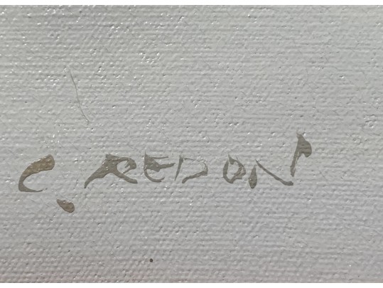 C. Redon Lighthouse Oil On Canvas