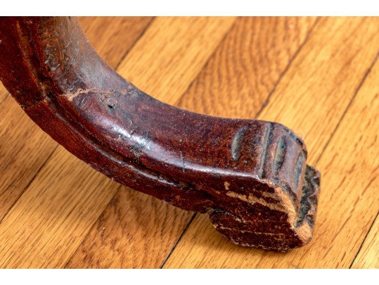 Antique English Inlaid Oval Table