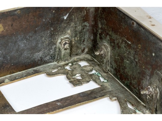 Antique Polished Brass Trivit Fire Fender