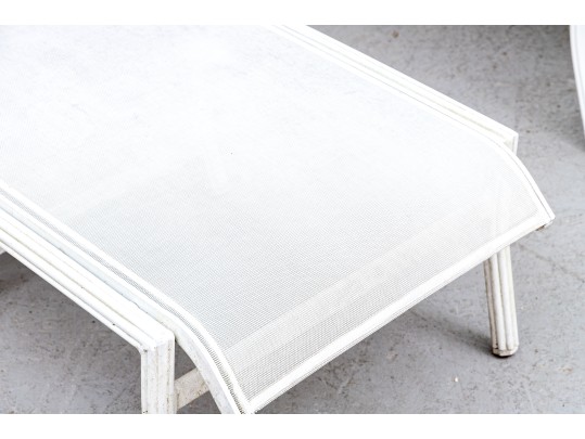 Pair Of Garden Chaise Lounges