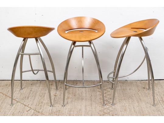 Set Of Four Sigurdur Thorsteinsson Design Italia Magis Bar Stools- Lyra Model 