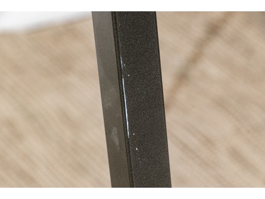 Metal And Glass Top Console / Desk