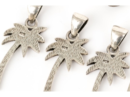 Sterling Silver Charming Collection Of Beach Motif Jewelry Pieces,