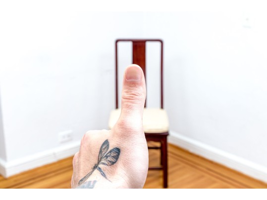 Quality Set Of Eight Vintage Rosewood Dining Chairs