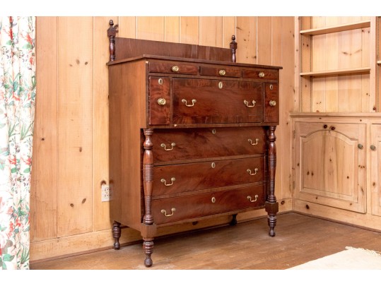 American Late Federal Butlers Secretary Cabinet, Ca. 1810-25