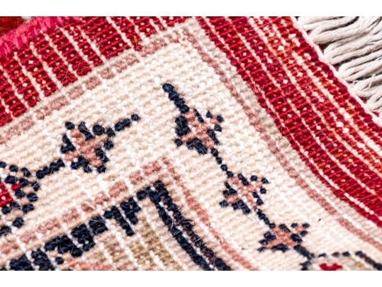 Hand-knotted Wool Carpet, 7'-3 1/2