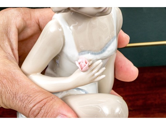 Spanish Rex Valencia D'Avila Hand-painted Porcelain Seated Ballerina