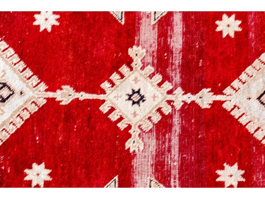 Hand-knotted Wool Carpet, 7'-3 1/2