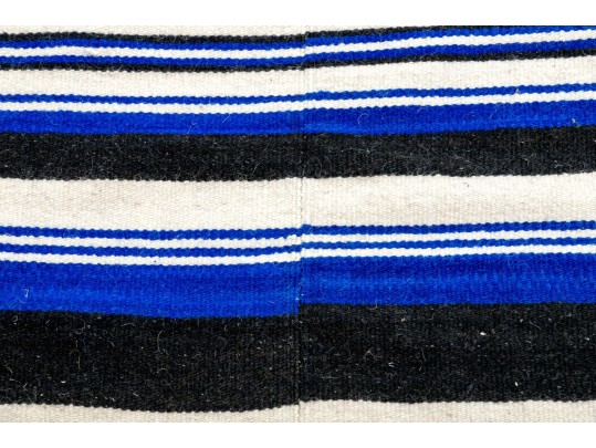 Mexican Woven Wool Serape, 5'11