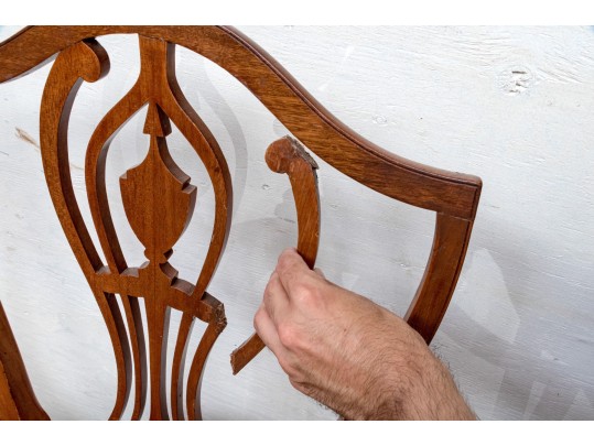 Set Of Eight American Federal Dining Chairs, Ca. 1800-1820 Hartford CT