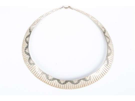 Sterling Silver Cleopatra Style Necklace