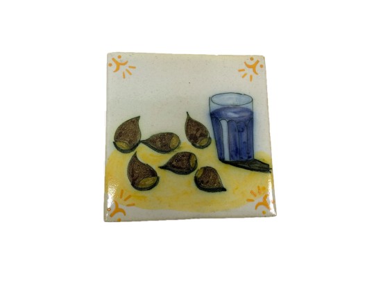 Group Of 7 Vintage Hand Painted Sant’ Anna Tiles