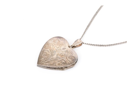 Sterling Silver Collection Of Heart Motif Jewelry Pieces