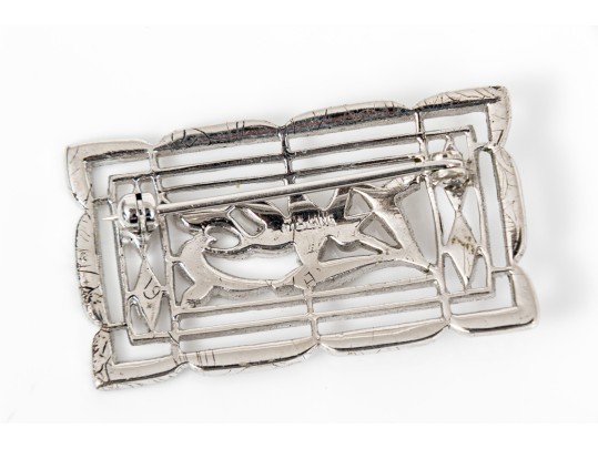 Sterling Silver Assorted Lot Of Lovely Floral Motif Brooches