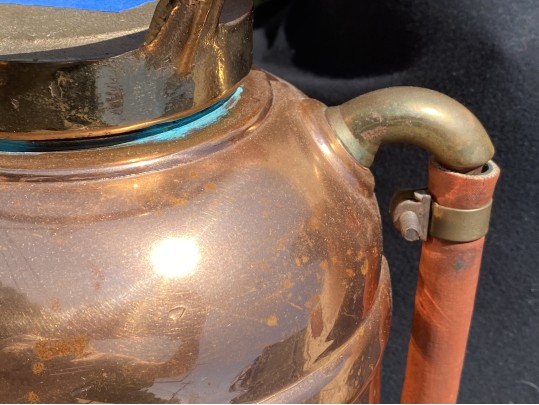 Antique Copper And Brass Keppler Bros. New York Fire Extiunguisher