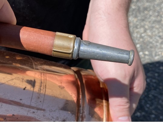 Antique Copper And Brass Keppler Bros. New York Fire Extiunguisher