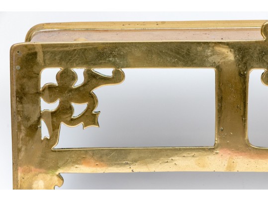 Antique Polished Brass Trivit Fire Fender