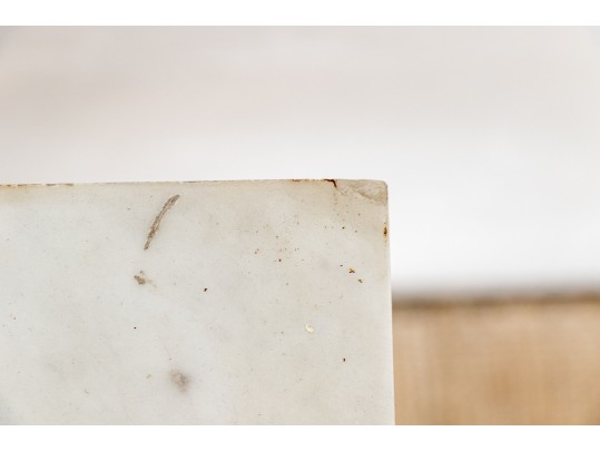 Neoclassical Marble Top Gilt Wood Console