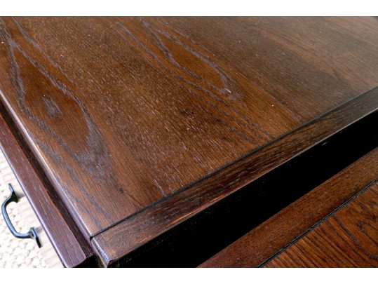 Group Of Three Oak Veneered Filing Cabinets
