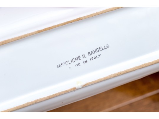 Variety Of Hand-Painted Ceramics, Including Deruta And Llamas