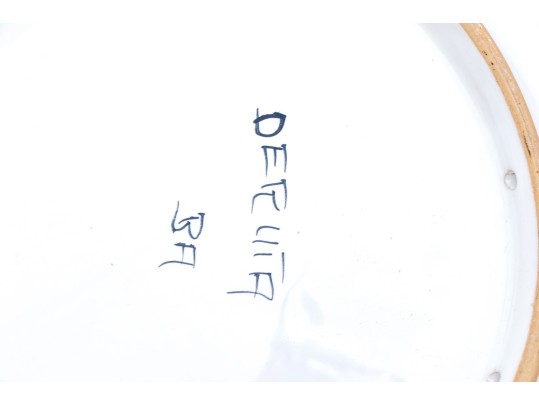 Variety Of Hand-Painted Ceramics, Including Deruta And Llamas