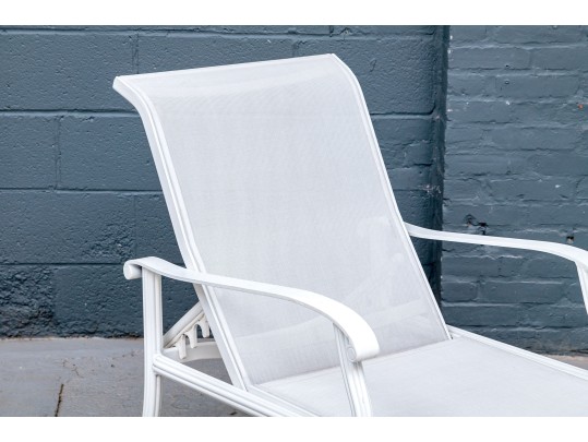 Pair Of Garden Chaise Lounges