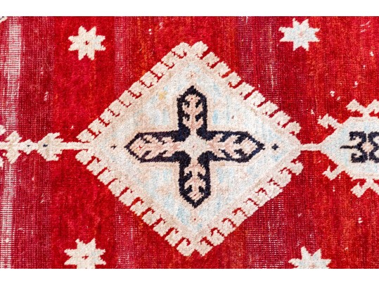 Hand-knotted Wool Carpet, 7'-3 1/2