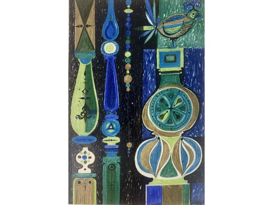 Signed Original Mid Century Framed Work