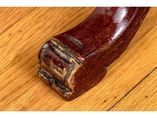 Antique English Inlaid Oval Table