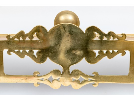 Antique Polished Brass Trivit Fire Fender