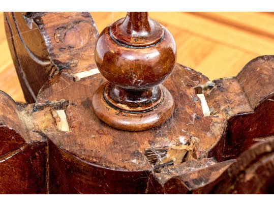 Antique English Inlaid Oval Table