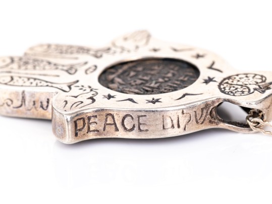 Collection Of Sterling Silver Contemporary Pendants, On Chains