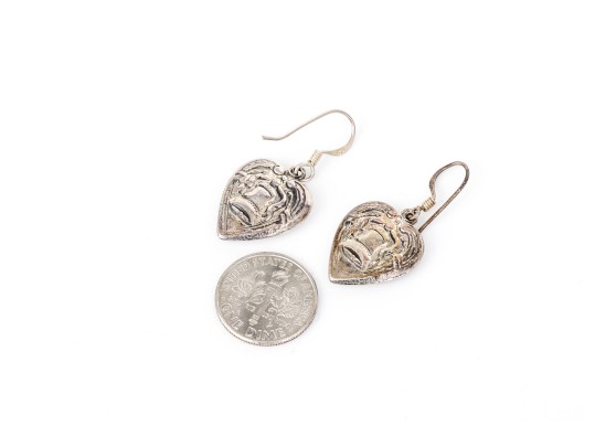 Sterling Silver Collection Of Heart Motif Jewelry Pieces