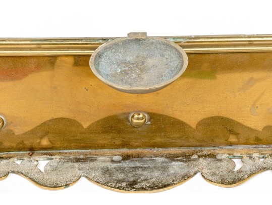 Antique Polished Brass Trivit Fire Fender