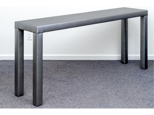 Custom Vinyl Wrapped Console Table