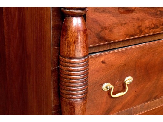 American Late Federal Butlers Secretary Cabinet, Ca. 1810-25