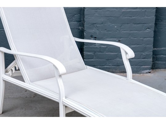Pair Of Garden Chaise Lounges