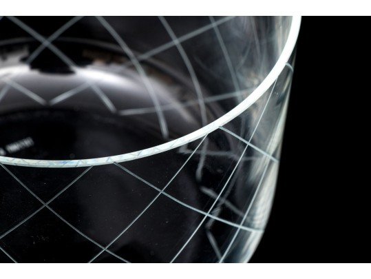 Two Tiffany & Co. Glass Serving Bowls