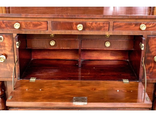 American Late Federal Butlers Secretary Cabinet, Ca. 1810-25