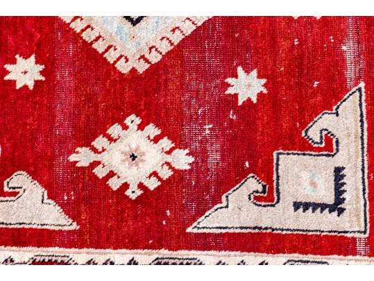 Hand-knotted Wool Carpet, 7'-3 1/2