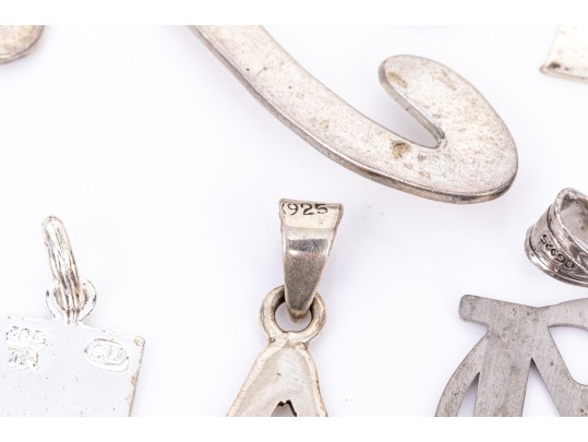 Collection Of Assorted Sterling Silver Pendants