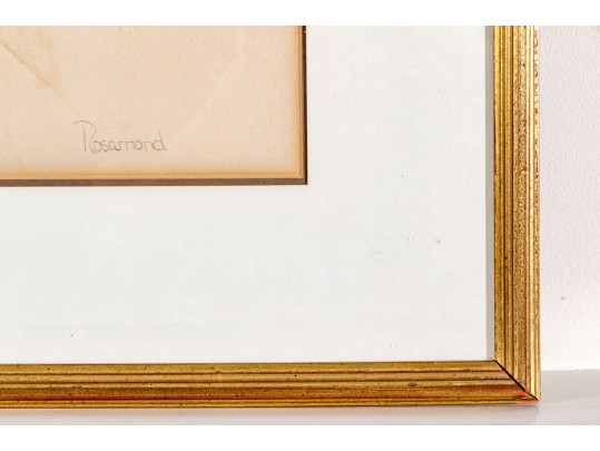 Christine Rosamond (American, 1947-1994) Signed Ltd. Ed. Lithograph, Fashionable Lady